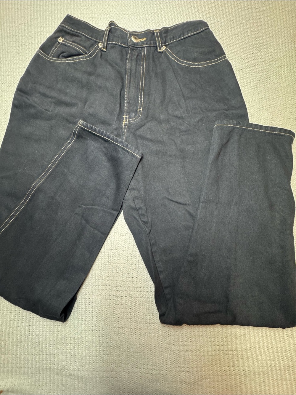Women’s Y2K Straight Jeans in Dark Charcoal Blue